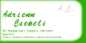 adrienn csepeli business card